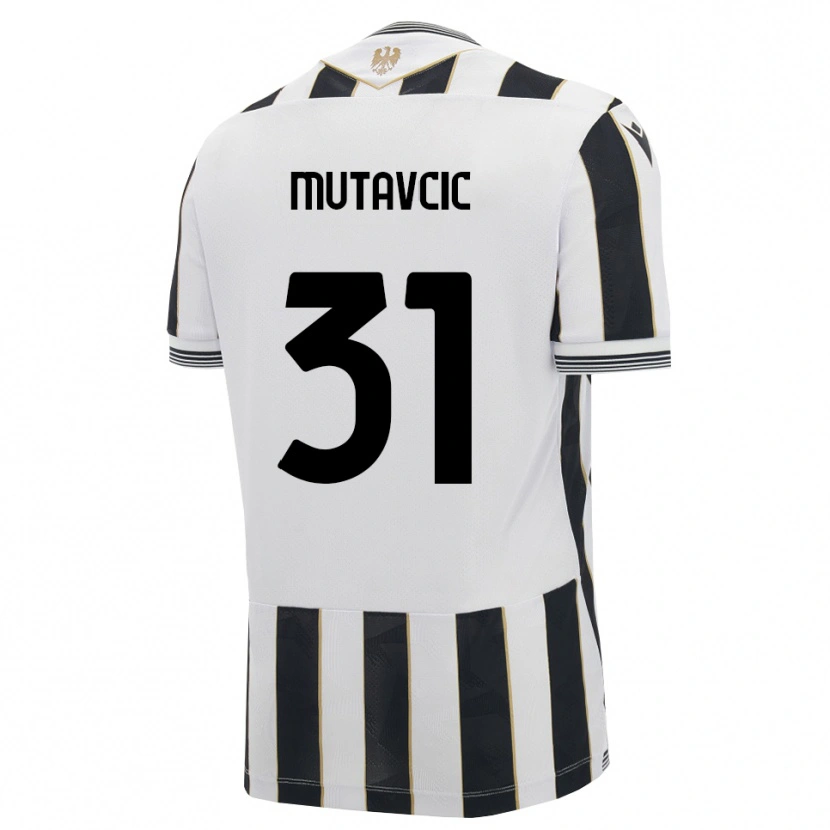 Danxen Niño Camiseta Jan Mutavcic #31 Negro Blanco Rosa 1ª Equipación 2026/27 La Camisa