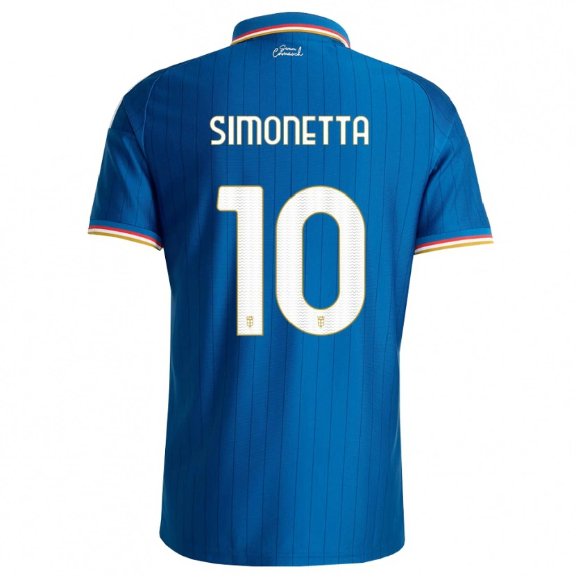 Danxen Niño Camiseta Jacopo Simonetta #10 Azul Blanco Rojo 1ª Equipación 2026/27 La Camisa