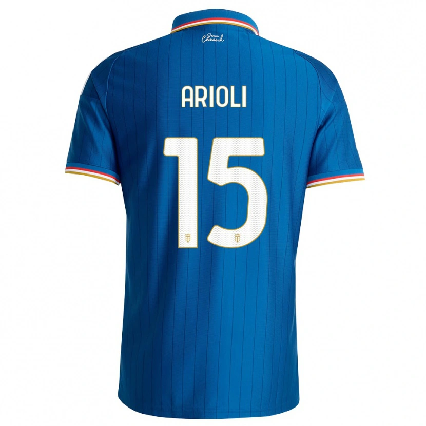 Danxen Niño Camiseta Mattia Arioli #15 Azul Blanco Rojo 1ª Equipación 2026/27 La Camisa