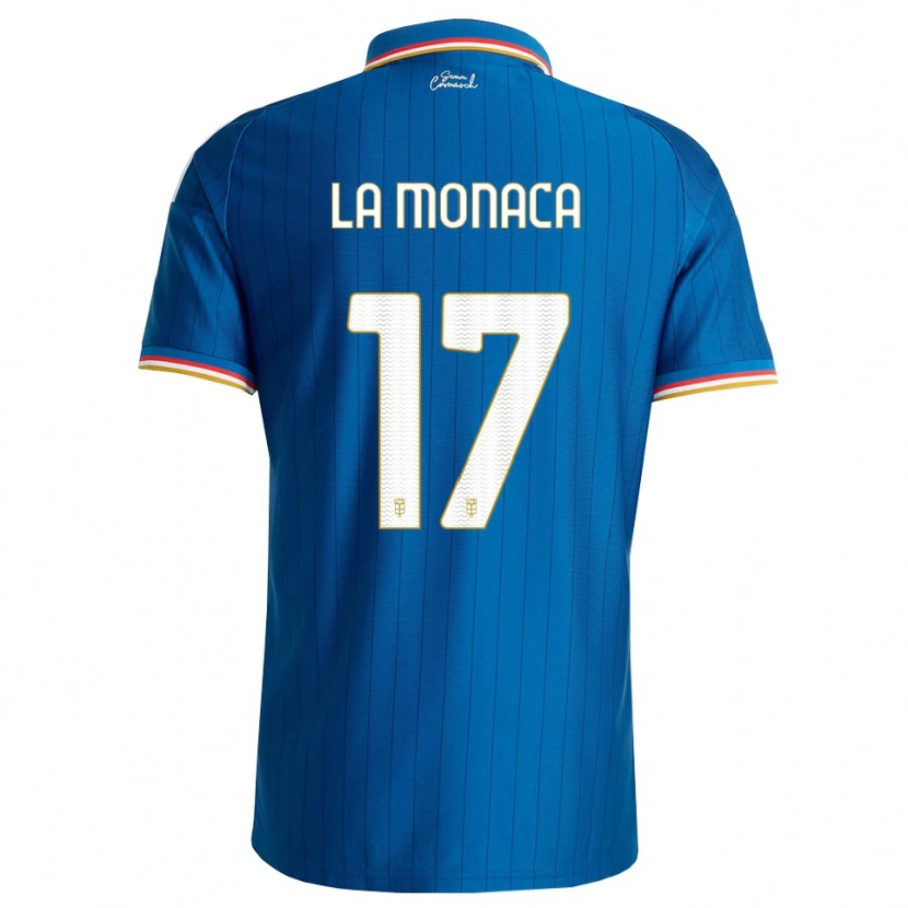 Danxen Niño Camiseta Michael La Monaca #17 Azul Blanco Rojo 1ª Equipación 2026/27 La Camisa