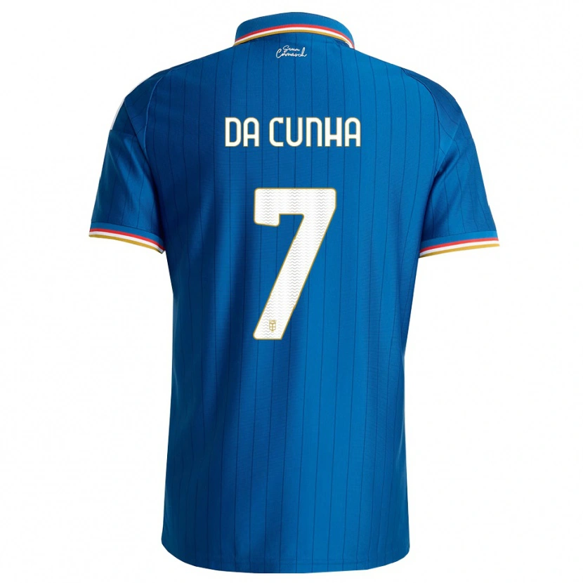 Danxen Niño Camiseta Lucas Da Cunha #7 Azul Blanco Rojo 1ª Equipación 2026/27 La Camisa