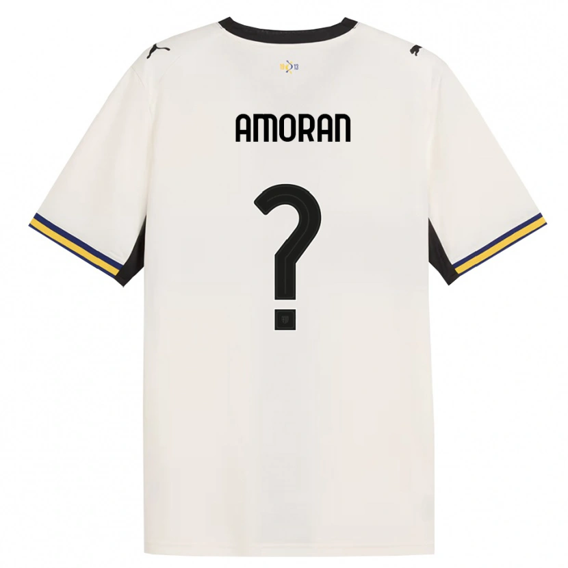 Danxen Niño Camiseta Peter Amoran #0 Blanco Roto Negro Amarillo 1ª Equipación 2026/27 La Camisa