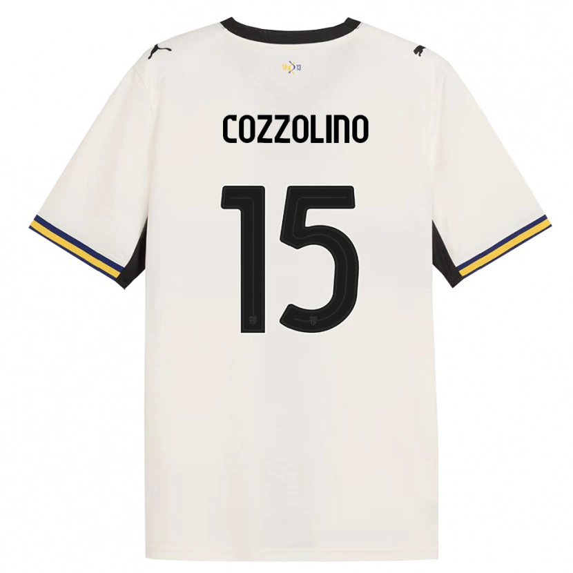 Danxen Niño Camiseta Christian Cozzolino #15 Blanco Roto Negro Amarillo 1ª Equipación 2026/27 La Camisa