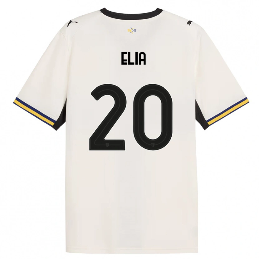 Danxen Niño Camiseta Alessandro Elia #20 Blanco Roto Negro Amarillo 1ª Equipación 2026/27 La Camisa