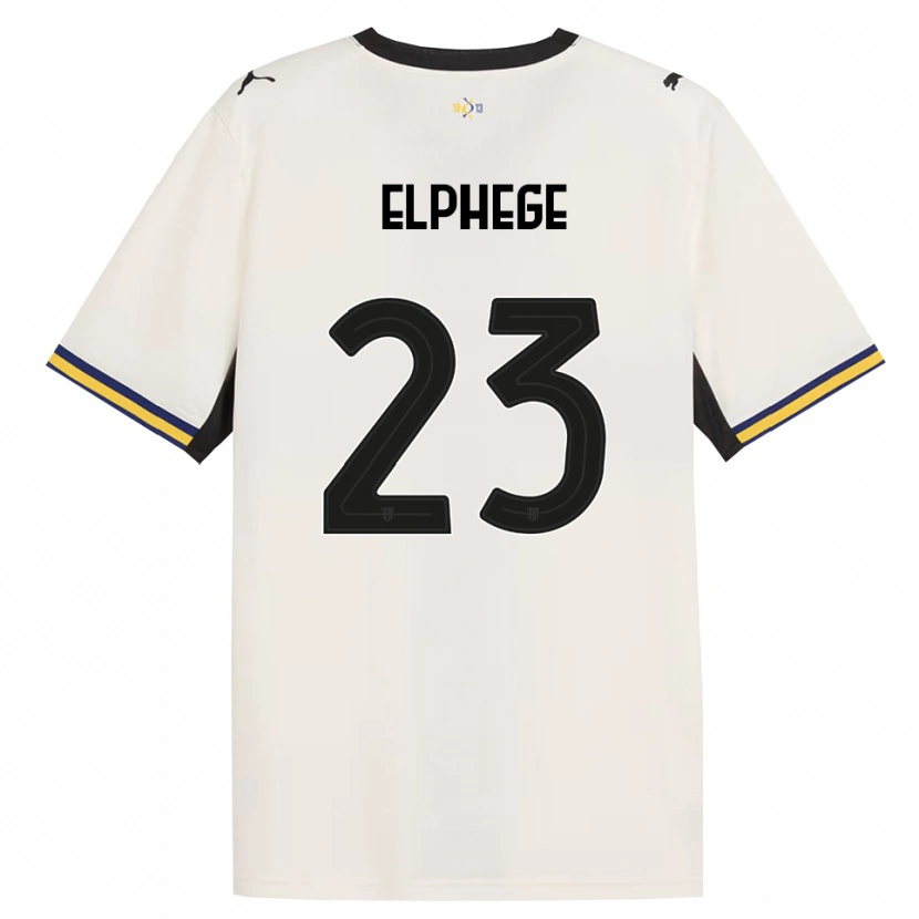 Danxen Niño Camiseta Nesta Elphege #23 Blanco Roto Negro Amarillo 1ª Equipación 2026/27 La Camisa