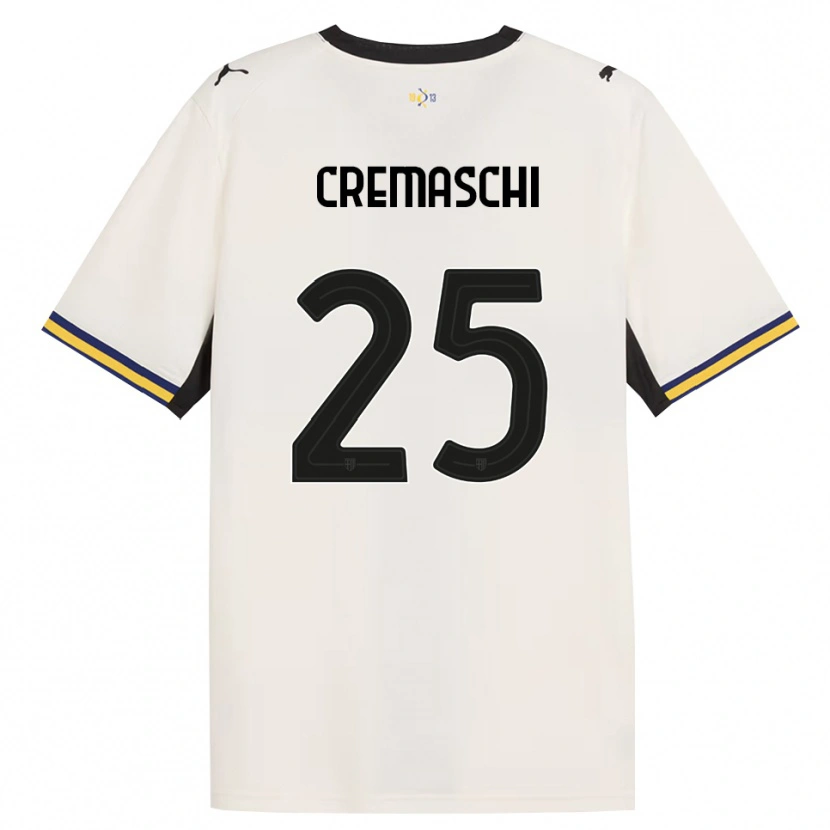 Danxen Niño Camiseta Benja Cremaschi #25 Blanco Roto Negro Amarillo 1ª Equipación 2026/27 La Camisa