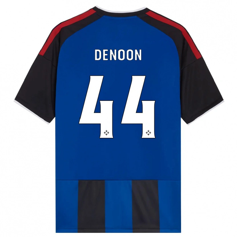 Danxen Niño Camiseta Daniel Denoon #44 Negro Rojo Blanco Azul 1ª Equipación 2026/27 La Camisa