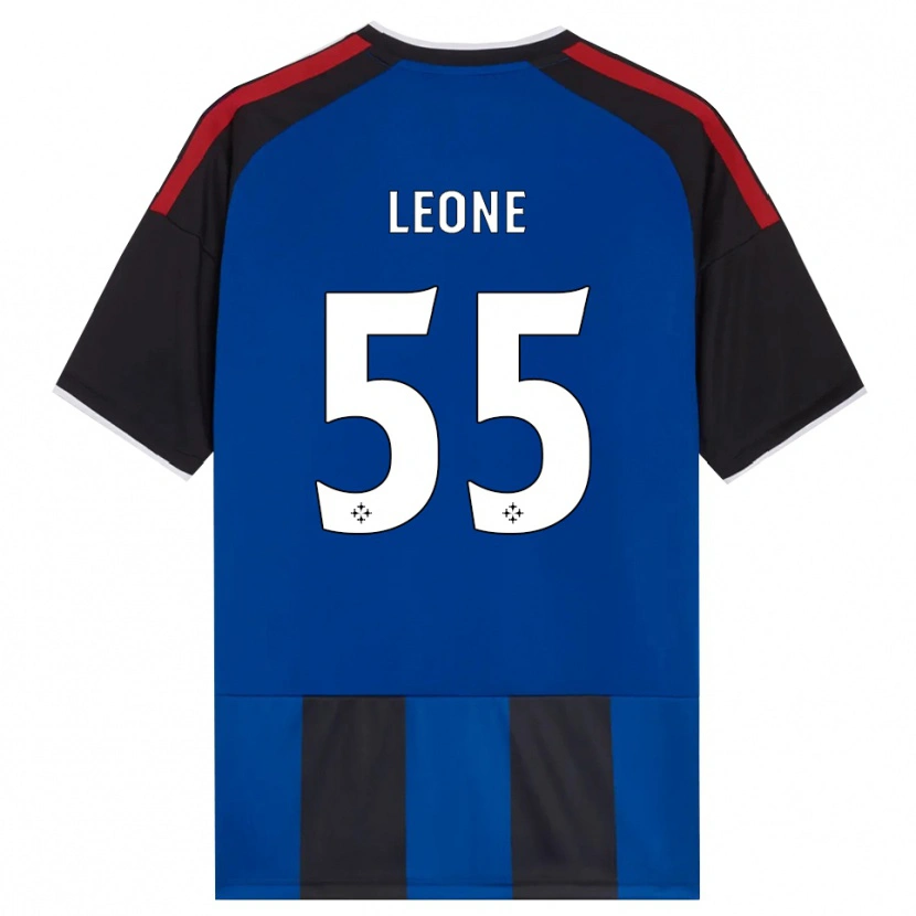 Danxen Niño Camiseta Giuseppe Leone #55 Negro Rojo Blanco Azul 1ª Equipación 2026/27 La Camisa