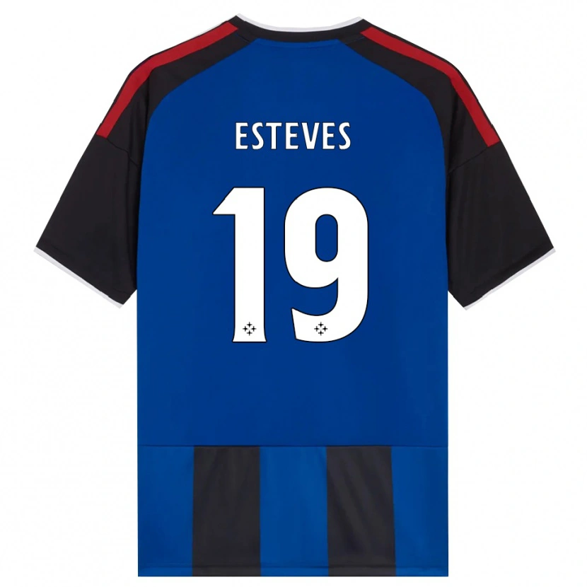 Danxen Niño Camiseta Tomás Esteves #19 Negro Rojo Blanco Azul 1ª Equipación 2026/27 La Camisa
