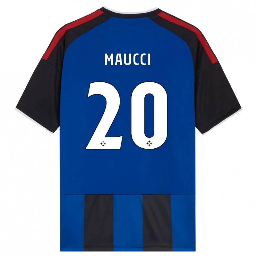 Danxen Niño Camiseta Giacomo Maucci #20 Negro Rojo Blanco Azul 1ª Equipación 2026/27 La Camisa