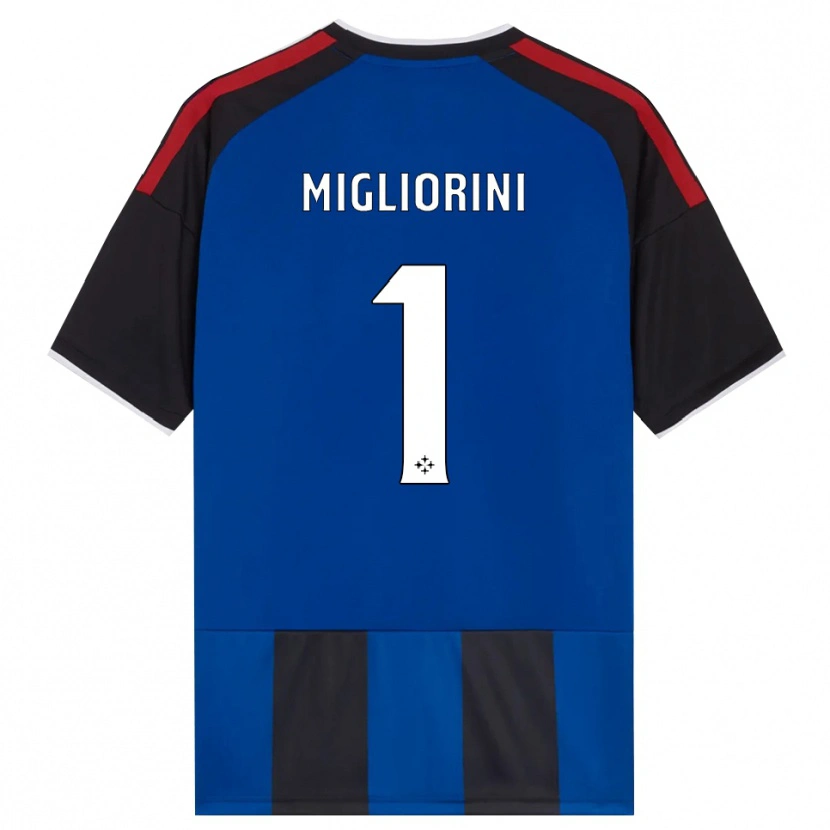 Danxen Niño Camiseta Niccolò Migliorini #1 Negro Rojo Blanco Azul 1ª Equipación 2026/27 La Camisa
