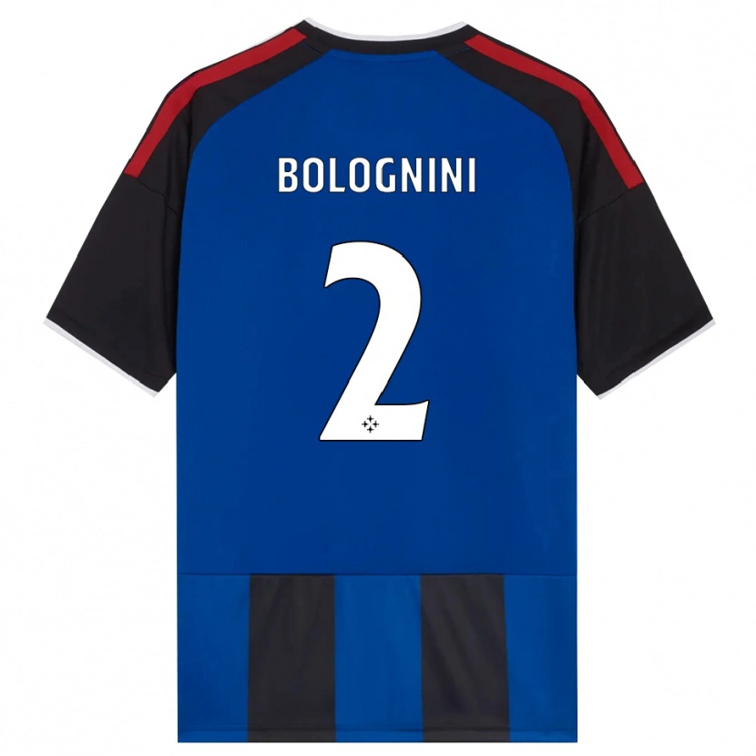 Danxen Niño Camiseta Andrea Bolognini #2 Negro Rojo Blanco Azul 1ª Equipación 2026/27 La Camisa