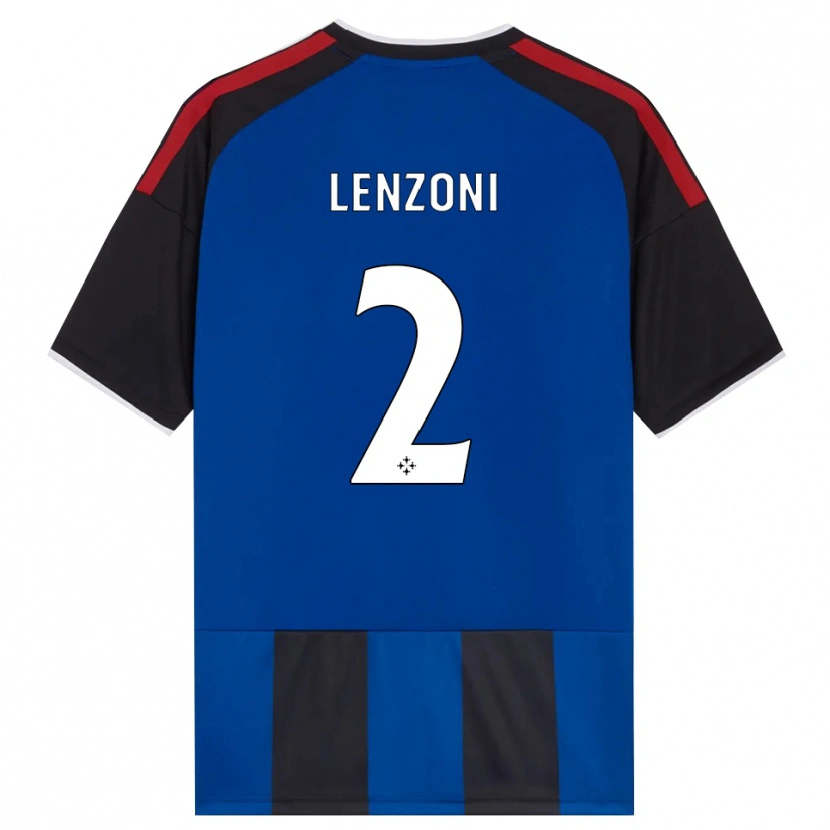 Danxen Niño Camiseta Samuele Lenzoni #2 Negro Rojo Blanco Azul 1ª Equipación 2026/27 La Camisa