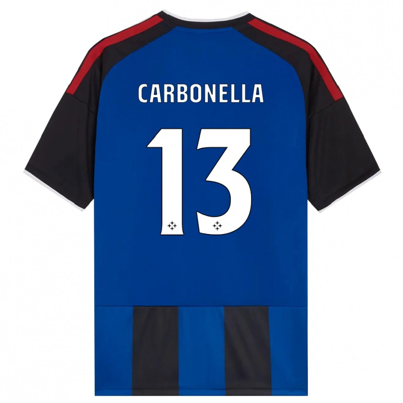 Danxen Niño Camiseta Francesco Carbonella #13 Negro Rojo Blanco Azul 1ª Equipación 2026/27 La Camisa