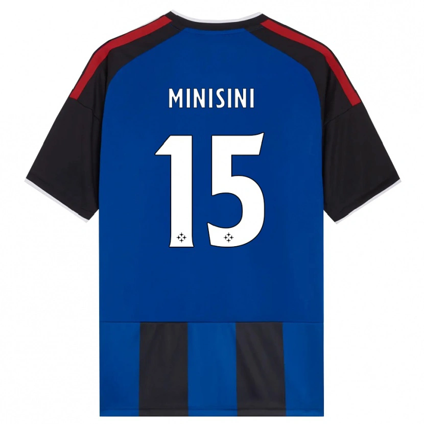 Danxen Niño Camiseta Niccolò Minisini #15 Negro Rojo Blanco Azul 1ª Equipación 2026/27 La Camisa