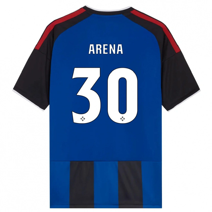 Danxen Niño Camiseta Alessandro Arena #30 Negro Rojo Blanco Azul 1ª Equipación 2026/27 La Camisa