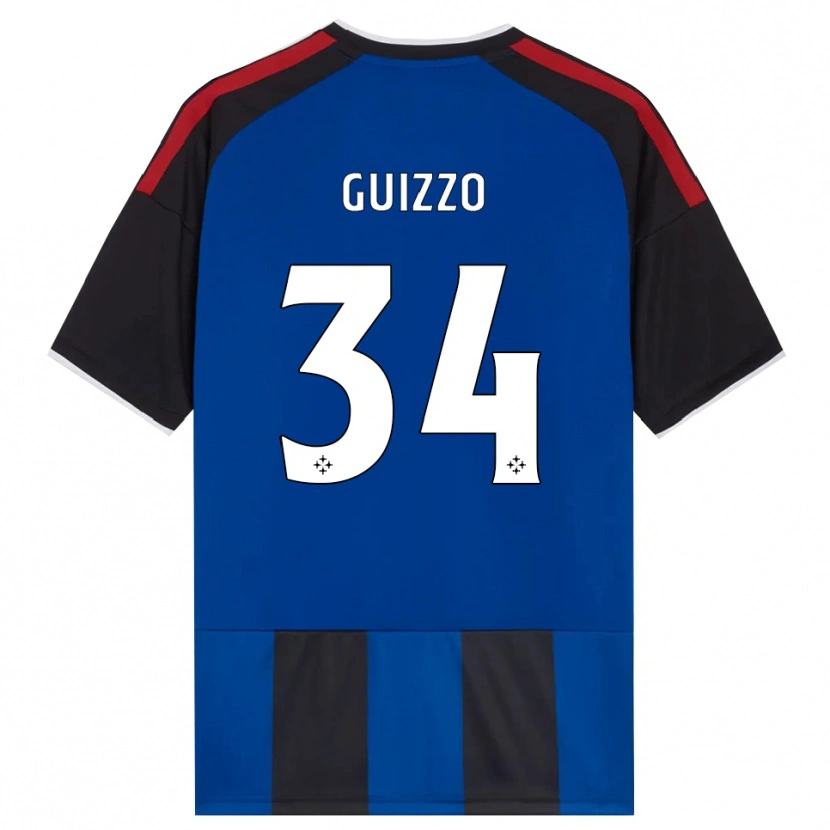 Danxen Niño Camiseta Tommaso Guizzo #34 Negro Rojo Blanco Azul 1ª Equipación 2026/27 La Camisa