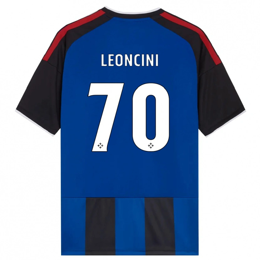 Danxen Niño Camiseta Mattia Leoncini #70 Negro Rojo Blanco Azul 1ª Equipación 2026/27 La Camisa