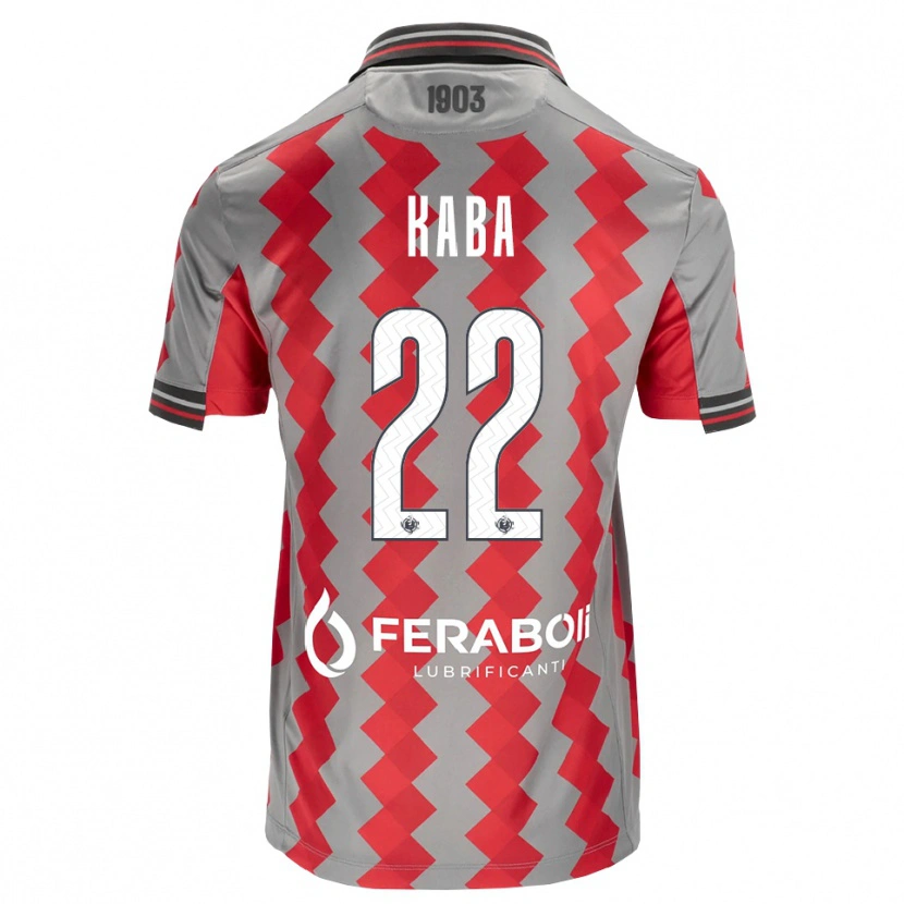 Danxen Niño Camiseta Karamoko Kaba #22 Gris Rojo Blanco 1ª Equipación 2026/27 La Camisa