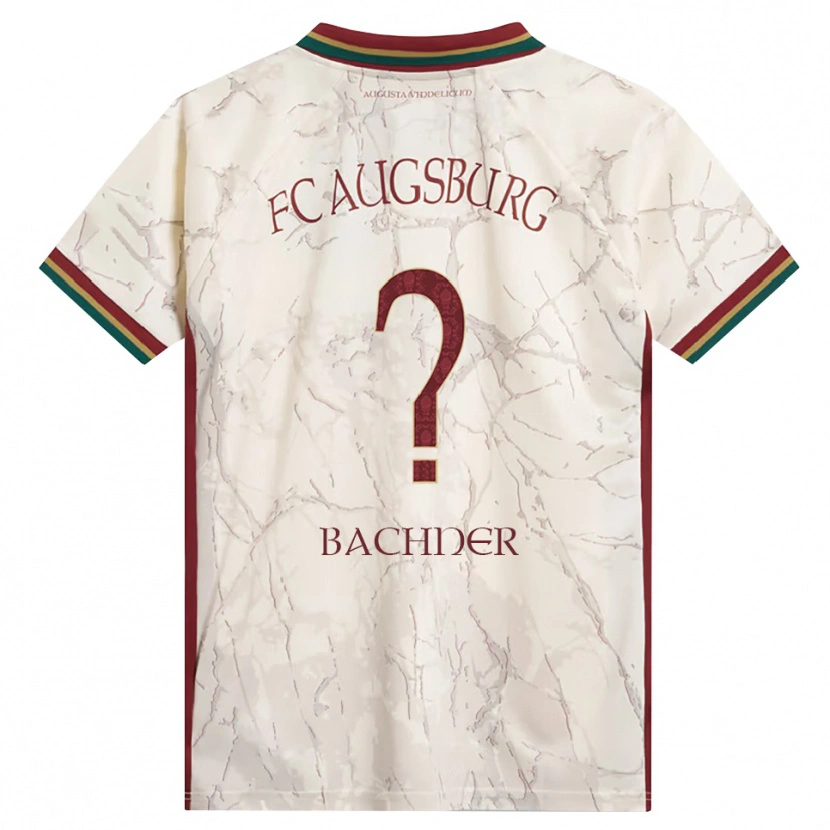 Danxen Niño Camiseta Max Bachner #0 Verde Arroz Blanco Burdeos 1ª Equipación 2026/27 La Camisa