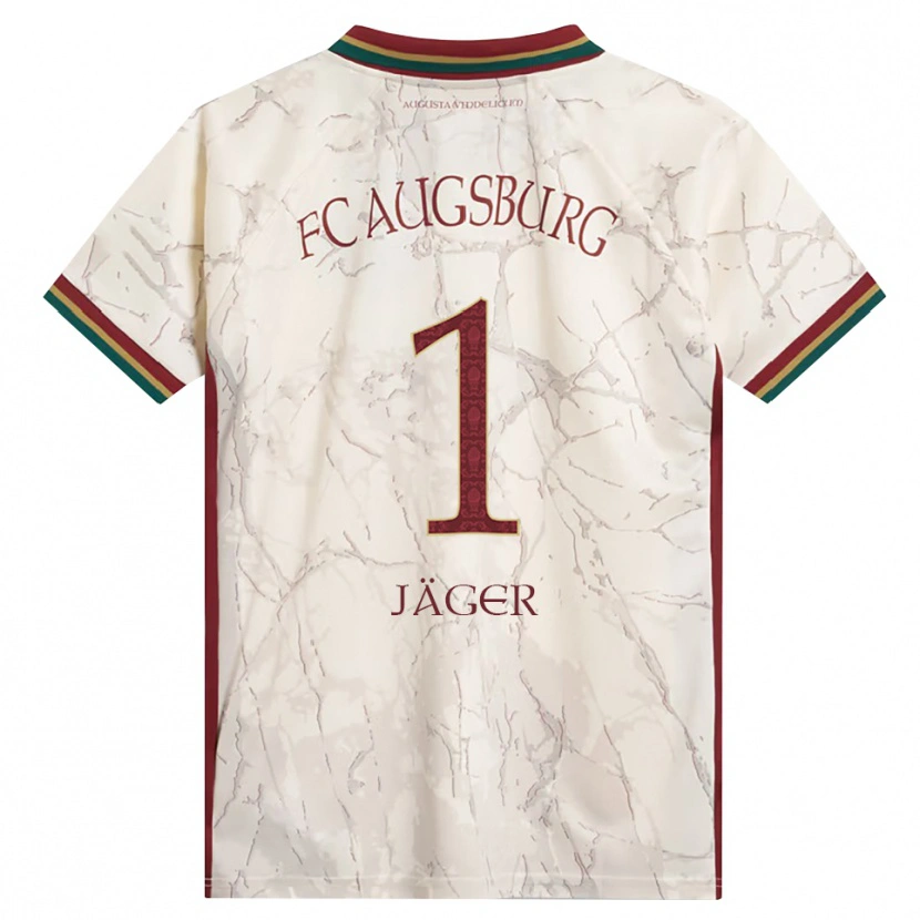 Danxen Niño Camiseta Tobias Jäger #1 Verde Arroz Blanco Burdeos 1ª Equipación 2026/27 La Camisa