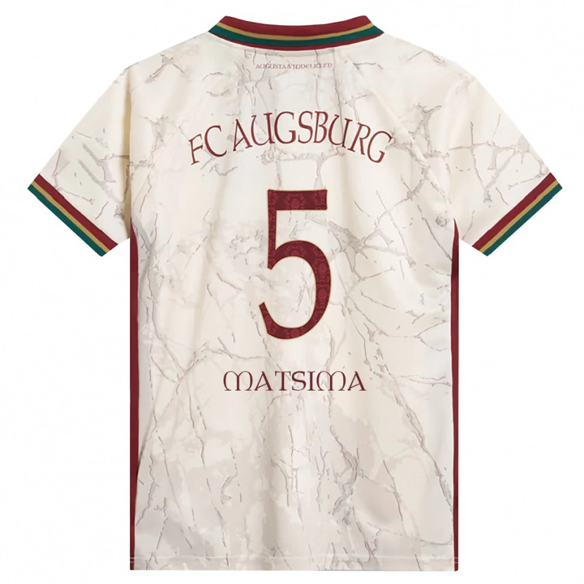 Danxen Niño Camiseta Chrislain Matsima #5 Verde Arroz Blanco Burdeos 1ª Equipación 2026/27 La Camisa