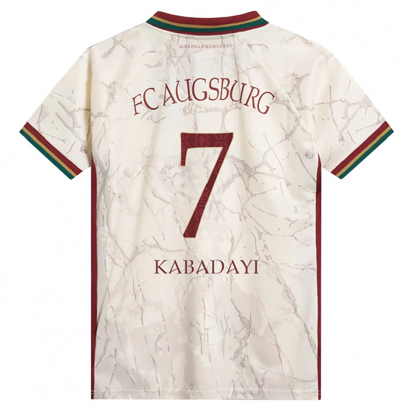 Danxen Niño Camiseta Yusuf Kabadayi #7 Verde Arroz Blanco Burdeos 1ª Equipación 2026/27 La Camisa