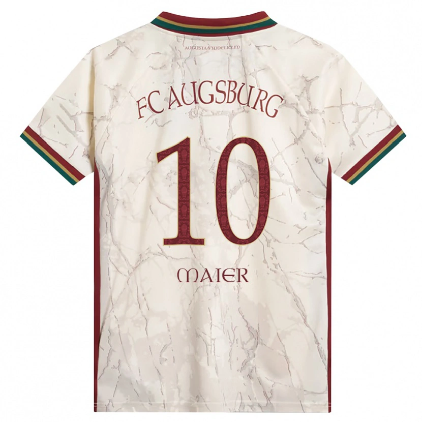 Danxen Niño Camiseta Arne Maier #10 Verde Arroz Blanco Burdeos 1ª Equipación 2026/27 La Camisa