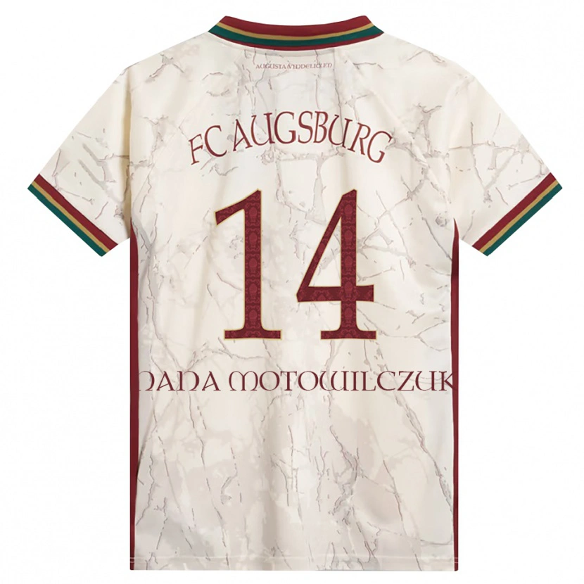 Danxen Niño Camiseta Kevin Nana #14 Verde Arroz Blanco Burdeos 1ª Equipación 2026/27 La Camisa