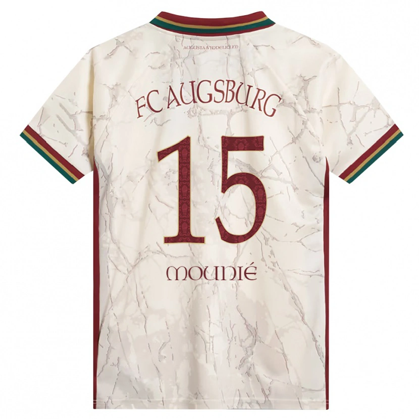 Danxen Niño Camiseta Steve Mounié #15 Verde Arroz Blanco Burdeos 1ª Equipación 2026/27 La Camisa