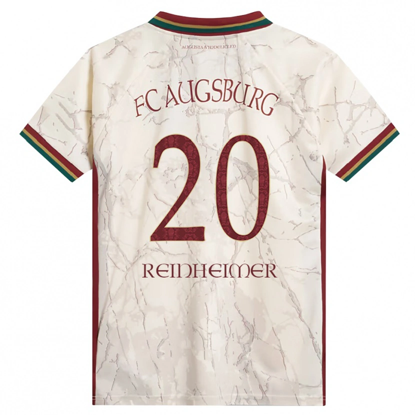 Danxen Niño Camiseta Pirmin Reinheimer #20 Verde Arroz Blanco Burdeos 1ª Equipación 2026/27 La Camisa