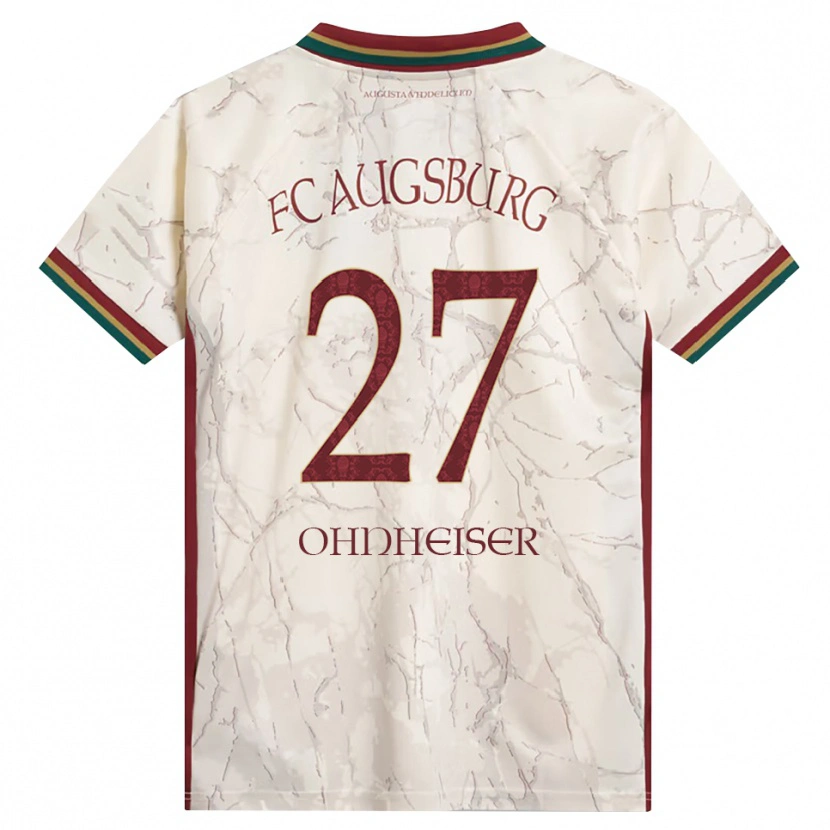 Danxen Niño Camiseta Nico Ohnheiser #27 Verde Arroz Blanco Burdeos 1ª Equipación 2026/27 La Camisa