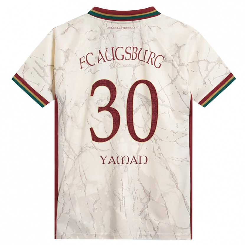Danxen Niño Camiseta Kerim Yaman #30 Verde Arroz Blanco Burdeos 1ª Equipación 2026/27 La Camisa