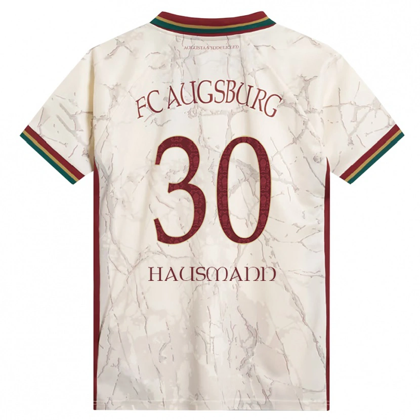 Danxen Niño Camiseta Daniel Hausmann #30 Verde Arroz Blanco Burdeos 1ª Equipación 2026/27 La Camisa