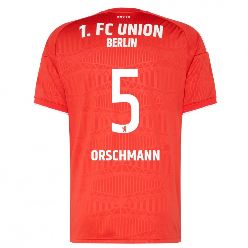 Danxen Niño Camiseta Katja Orschmann #5 Rojo Blanco 1ª Equipación 2026/27 La Camisa