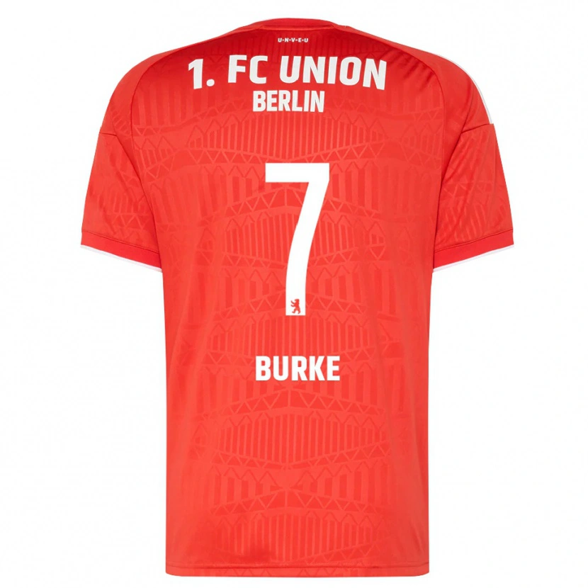 Danxen Niño Camiseta Oliver Burke #7 Rojo Blanco 1ª Equipación 2026/27 La Camisa