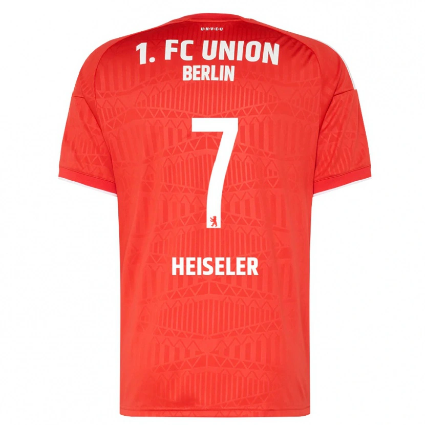 Danxen Niño Camiseta Lisa Heiseler #7 Rojo Blanco 1ª Equipación 2026/27 La Camisa