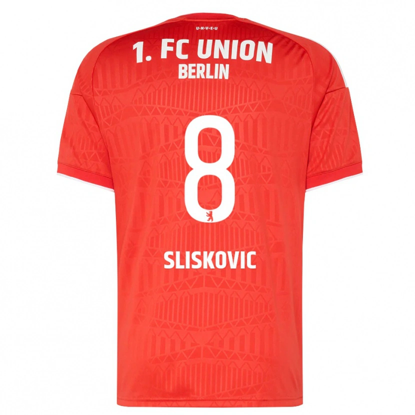 Danxen Niño Camiseta Duje Sliskovic #8 Rojo Blanco 1ª Equipación 2026/27 La Camisa