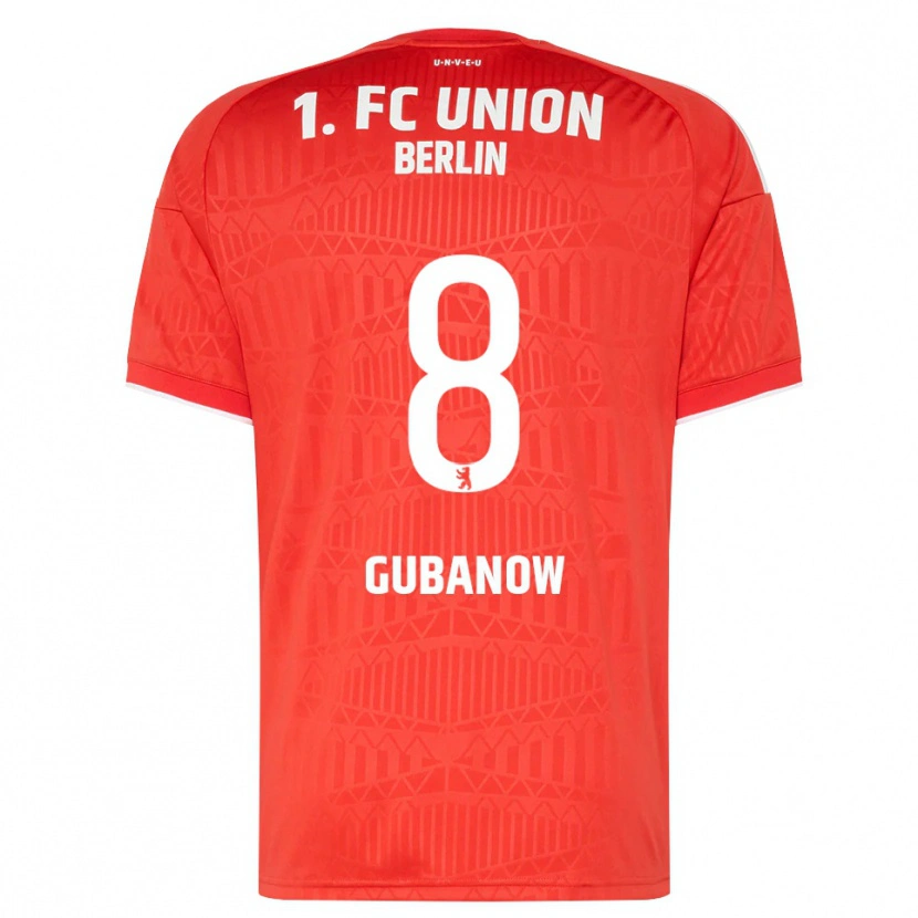 Danxen Niño Camiseta Oskar Gubanow #8 Rojo Blanco 1ª Equipación 2026/27 La Camisa