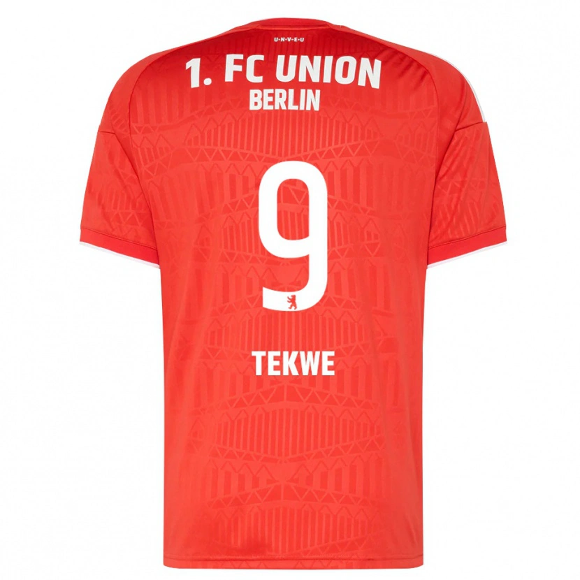Danxen Niño Camiseta Harry Tekwe #9 Rojo Blanco 1ª Equipación 2026/27 La Camisa