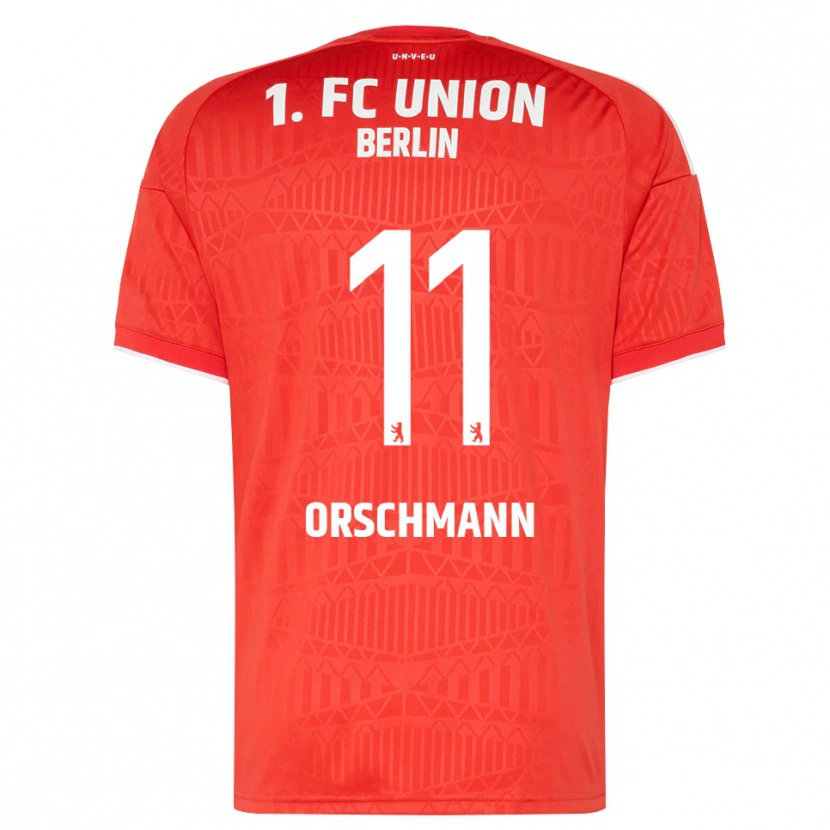 Danxen Niño Camiseta Dina Orschmann #11 Rojo Blanco 1ª Equipación 2026/27 La Camisa