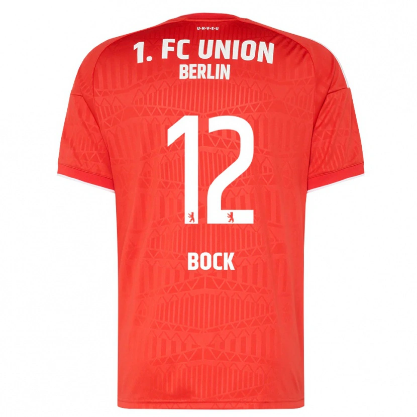 Danxen Niño Camiseta Maximilian Bock #12 Rojo Blanco 1ª Equipación 2026/27 La Camisa