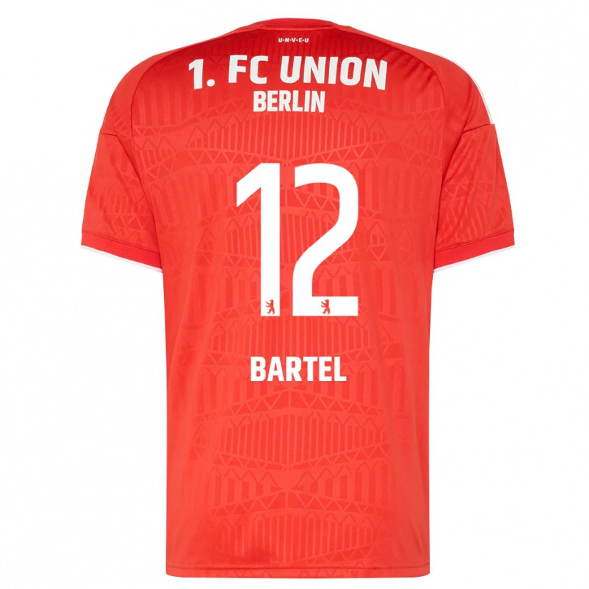 Danxen Niño Camiseta Bruno Bartel #12 Rojo Blanco 1ª Equipación 2026/27 La Camisa