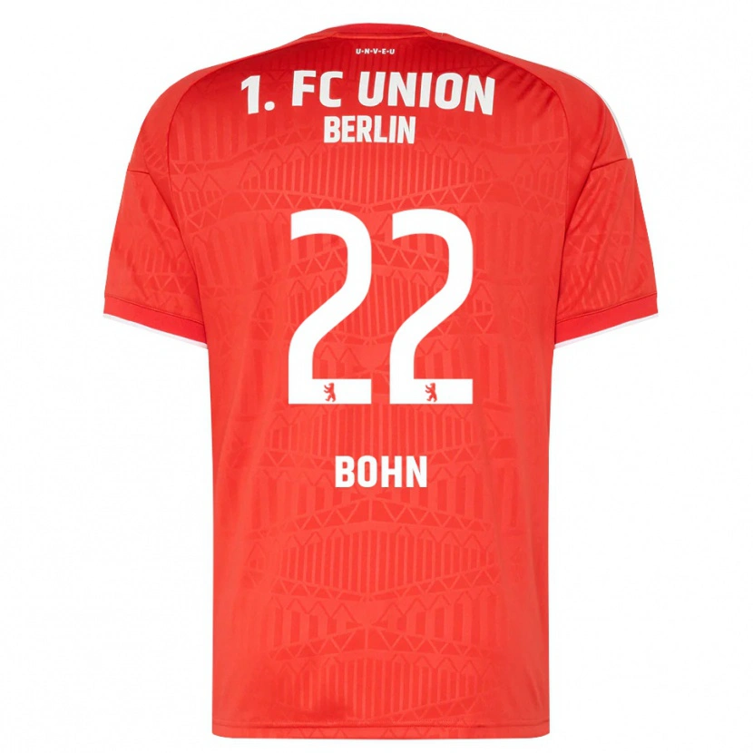 Danxen Niño Camiseta Oskar Bohn #22 Rojo Blanco 1ª Equipación 2026/27 La Camisa