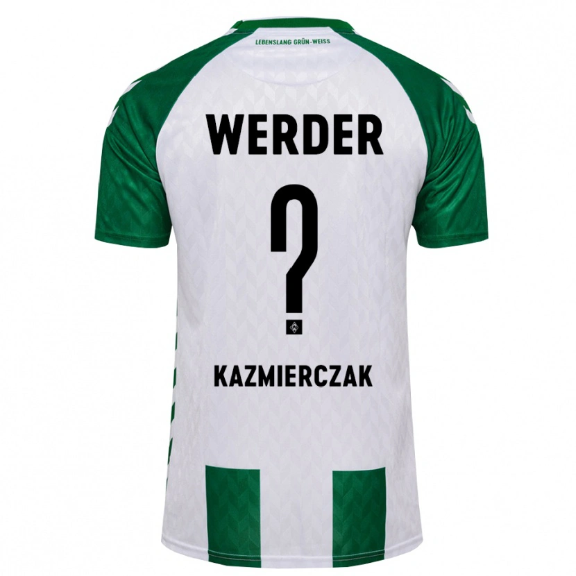 Danxen Niño Camiseta Daniel Kazmierczak #0 Verde Blanco 1ª Equipación 2026/27 La Camisa
