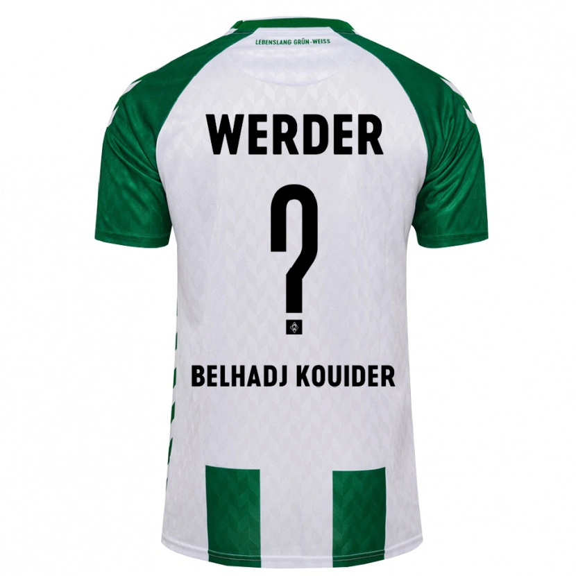 Danxen Niño Camiseta Mahfoud Belhadj Kouider #0 Verde Blanco 1ª Equipación 2026/27 La Camisa