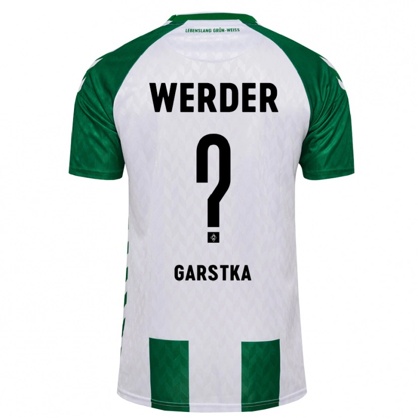 Danxen Niño Camiseta Maximilian Garstka #0 Verde Blanco 1ª Equipación 2026/27 La Camisa