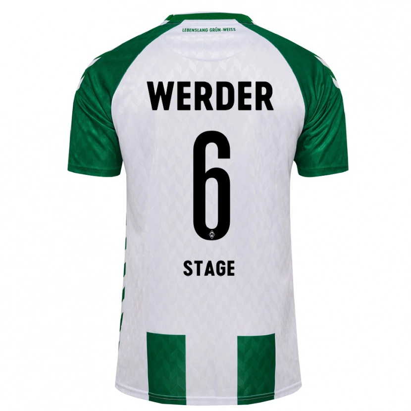 Danxen Niño Camiseta Jens Stage #6 Verde Blanco 1ª Equipación 2026/27 La Camisa