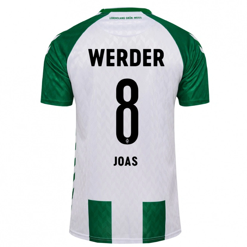 Danxen Niño Camiseta Julius Joas #8 Verde Blanco 1ª Equipación 2026/27 La Camisa