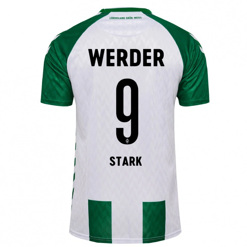 Danxen Niño Camiseta Christian Stark #9 Verde Blanco 1ª Equipación 2026/27 La Camisa